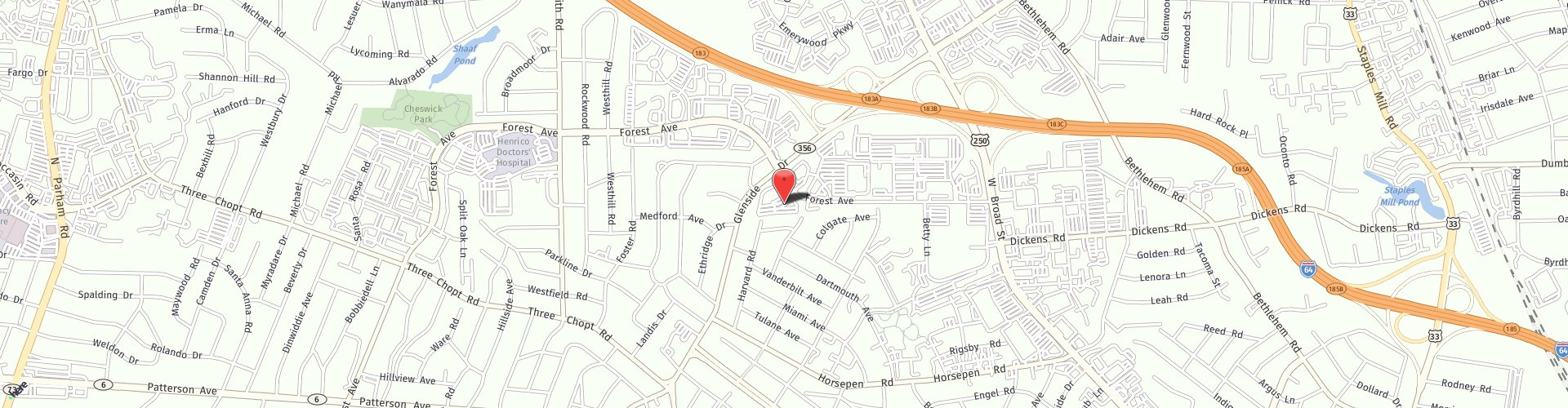 Location Map: 7001 Forest Ave Richmond, VA 23230